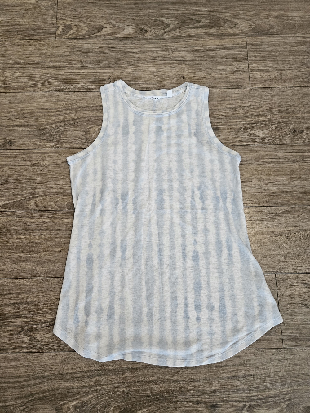 Athleta‎ Light Blue Tie-Dye Sleeveless Tank Top Size Small